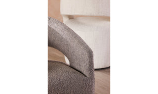 Barrow Rolling Dining Chair White Mist