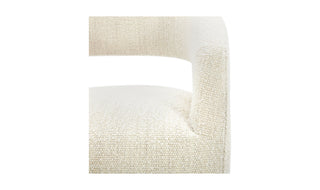 Barrow Rolling Dining Chair White Mist