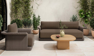 Meredith Outdoor Sofa Brown