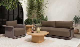 Meredith Outdoor Sofa Brown