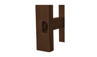 Esmond Outdoor Dining Bench Brown