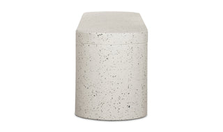 Lyon Outdoor Bench White Terrazzo