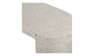 Lyon Outdoor Bench White Terrazzo
