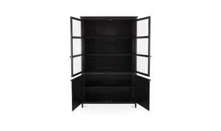 Henry Metal Tall Cabinet Black