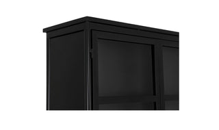 Henry Metal Tall Cabinet Black