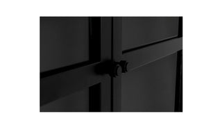 Henry Metal Tall Cabinet Black