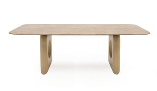 Nova Domus Osaka - Modern Faux Marble + Natural Ash Dining Table