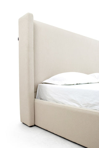 Modrest Byrne - Modern Beige Fabric Bed