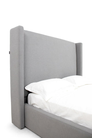Modrest Byrne - Modern Grey Fabric Bed