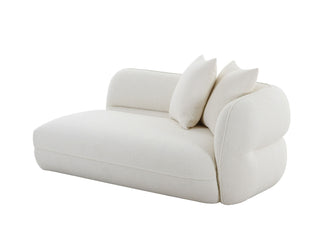 Divani Casa Drayton - Modern Off-White Fabric Sectional Sofa