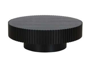Modrest Pierre - Modern Black Ash Round Coffee Table Set