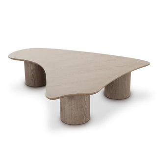 Modrest Connie - Modern White Oak Nesting Coffee Table Set