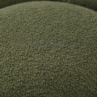 Yolonda - Modern Curved Green Fabric Chair