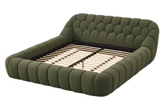 Divani Casa Yolonda - Modern Green Fabric Bed