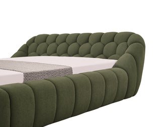 Divani Casa Yolonda - Modern Green Fabric Bed