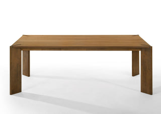Modrest Edelman - Mid-Century Modern Brown Leatherette + Walnut Dining Set
