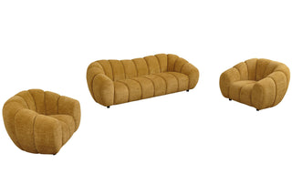 Divani Casa Suki - Modern Camel Fabric Sofa Set