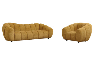 Divani Casa Suki - Modern Camel Fabric Sofa Set