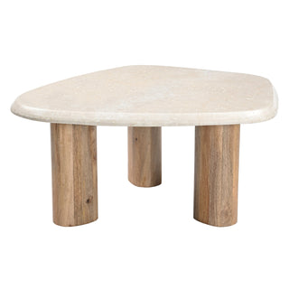 Marlin - Modern Marble + Mango Wood Nesting Table Set