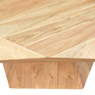 Duffy - Modern Acacia Pentagon Coffee Table