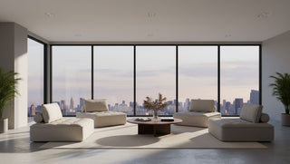 Nolden - Modern Grey Fabric Modular 4-Piece Sectional Sofa