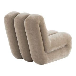 Archie - Modern Taupe Fabric Accent Chair