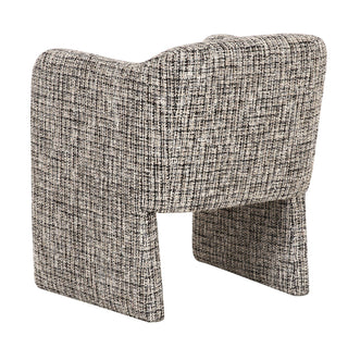 Oldford - Modern Beige + Black Fabric Dining Chair