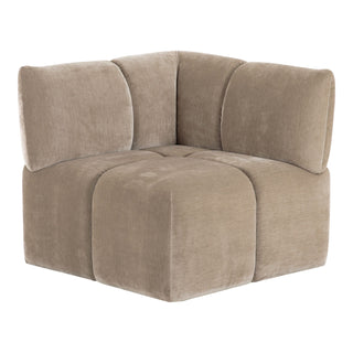 Marisol - Modern Taupe Fabric Sectional Sofa