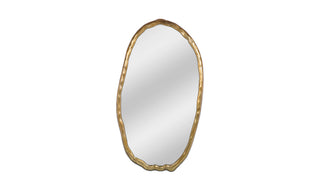 Foundry Oval Mirror Gold