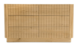 Povera 6 Drawer Dresser Natural Oak