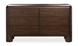 Rowan 6 Drawer Dresser Dark Brown