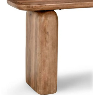 Chloe Mango Wood 68" Console Table Pottery Brown