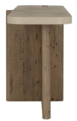 Dillon Reclaimed Pine 70" Console Table Natural/Weathered Chalk