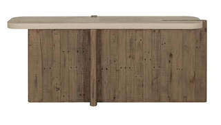 Dillon Reclaimed Pine 70" Console Table Natural/Weathered Chalk