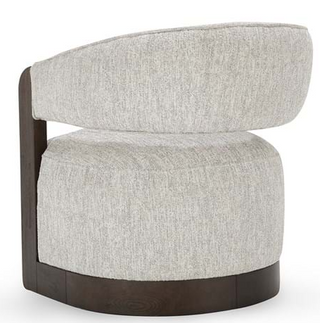 James Swivel Accent Chair Glacier Gray