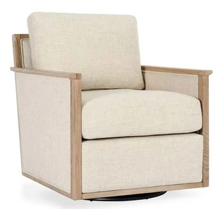 Norman Swivel Accent Chair Natural