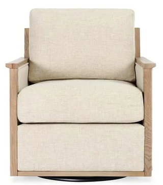 Norman Swivel Accent Chair Natural