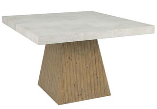 Ridley Reclaimed Pine 47" Square Dining Table Natural/Weathered Chalk