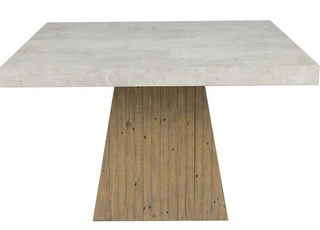 Ridley Reclaimed Pine 47" Square Dining Table Natural/Weathered Chalk