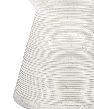 Fern 47" Outdoor Round Dining Table White