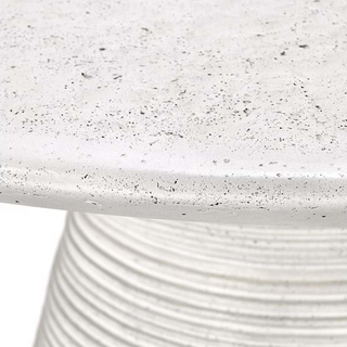Fern 47" Outdoor Round Dining Table White