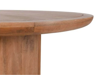 Selena Mango Wood 60" Round Dining Table Pottery Brown