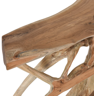 Cypress Teak Root Console Table 70-71" - Natural