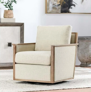 Norman Swivel Accent Chair Natural