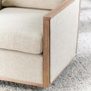 Norman Swivel Accent Chair Natural