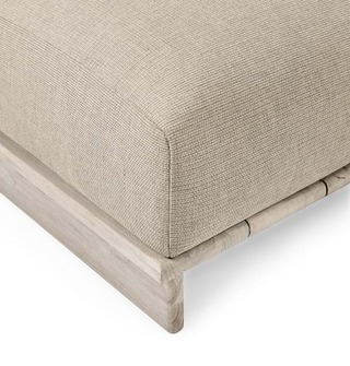 Livia Teak 3pc Outdoor Sectional Taupe