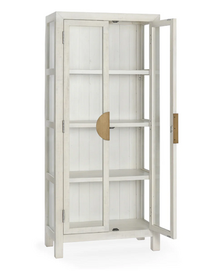 Milroy Reclaimed Pine Tall Cabinet Antique White