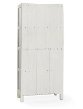 Milroy Reclaimed Pine Tall Cabinet Antique White