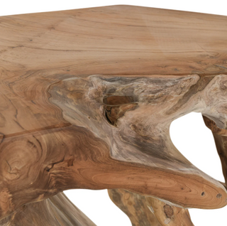 Cypress Teak Root Console Table