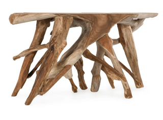 Cypress Teak Root Console Table